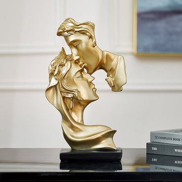 GoldKiss - Sculpture Exquisite Resin Couple Gift Creative Statue
