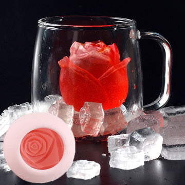 RoseChill - 3D Silicone Rose Shape Ice Cube Mold