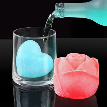 RoseChill - 3D Silicone Rose Shape Ice Cube Mold